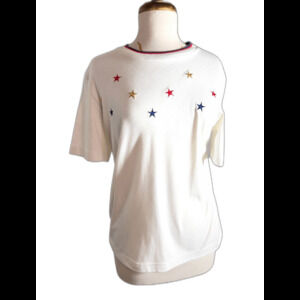 Cabin Creek Blouse Size S 90's Vintage Coastal Grandmother Top